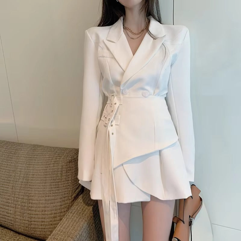 Wholesale 2022 spring-autumn women's suit coats – solid color, lace, European temperament, versatile