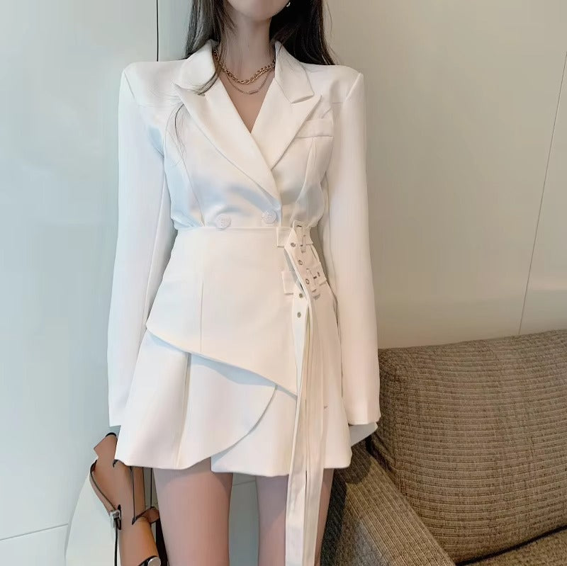 Wholesale 2022 spring-autumn women's suit coats – solid color, lace, European temperament, versatile