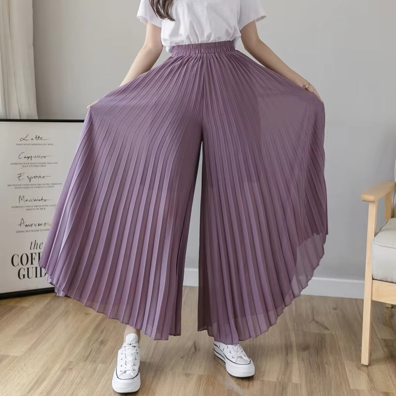 Boutique wholesale 2024 autumn women's pants – high-waisted, loose, pleated, flowing, versatile