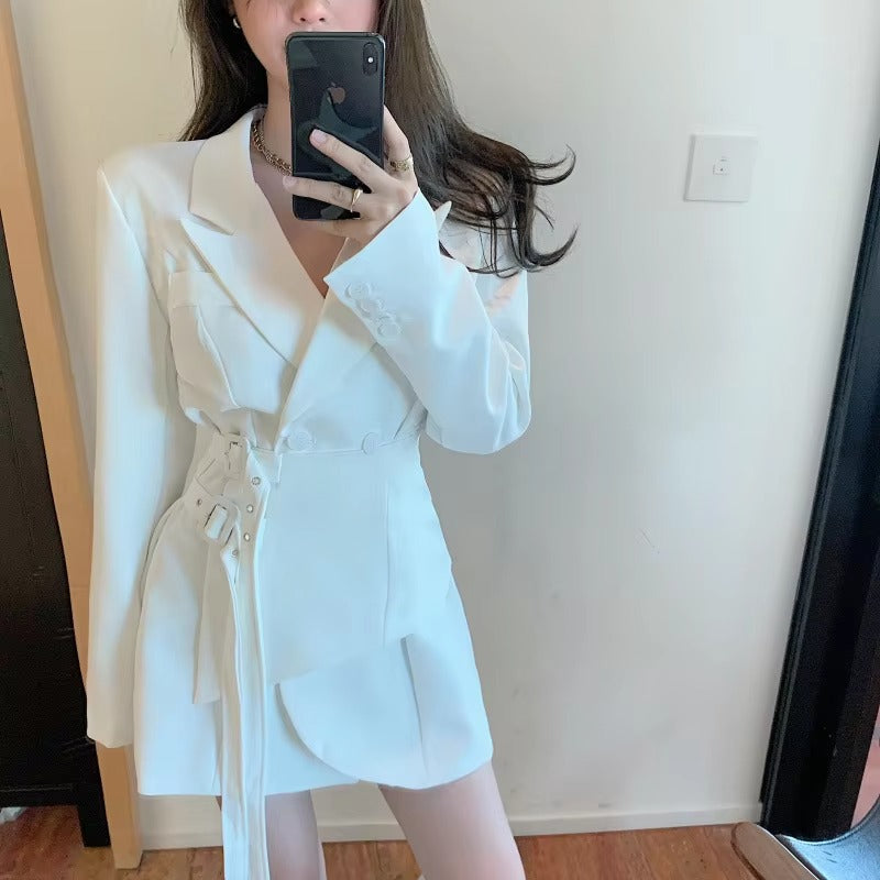 Wholesale 2022 spring-autumn women's suit coats – solid color, lace, European temperament, versatile