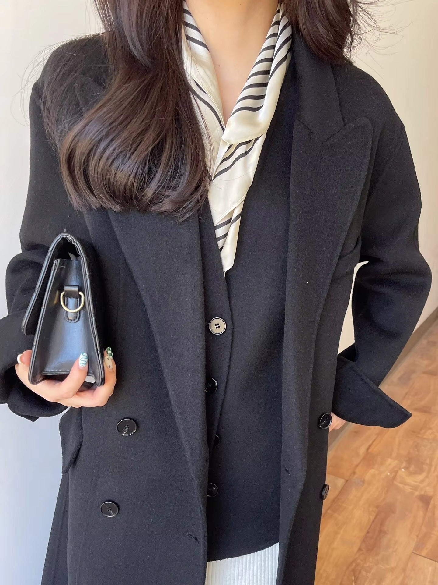 Wholesale winter new women's coat – waistcoat two-piece, woolen, foreign style, reversible cashmere