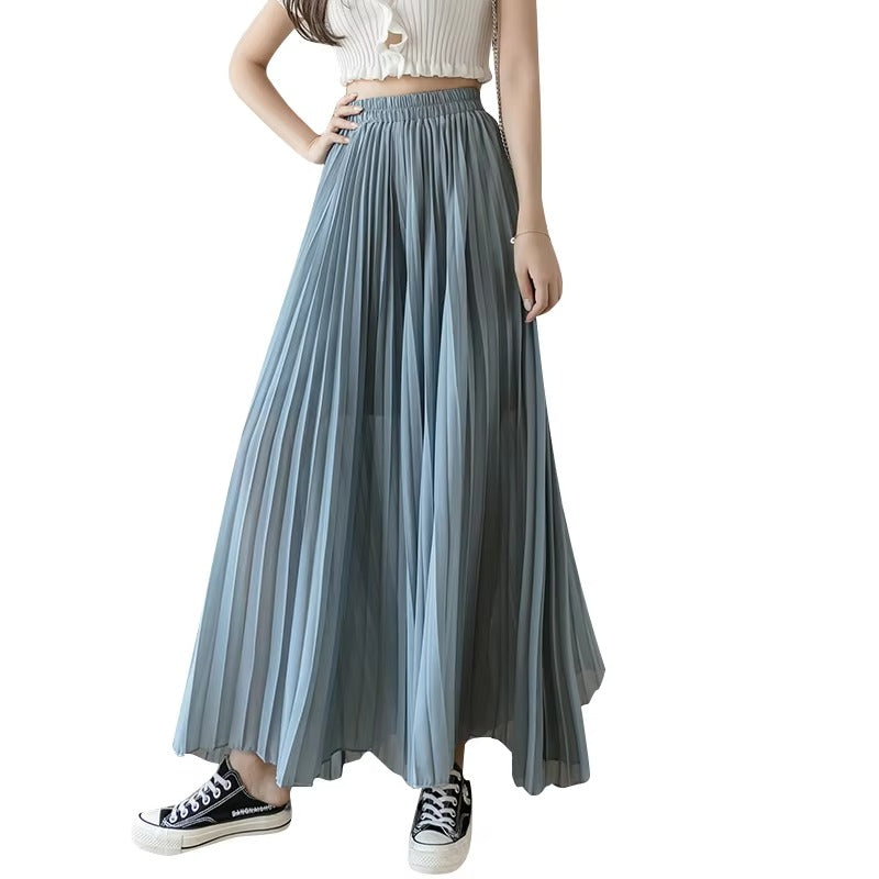 Boutique wholesale 2024 autumn women's pants – high-waisted, loose, pleated, flowing, versatile