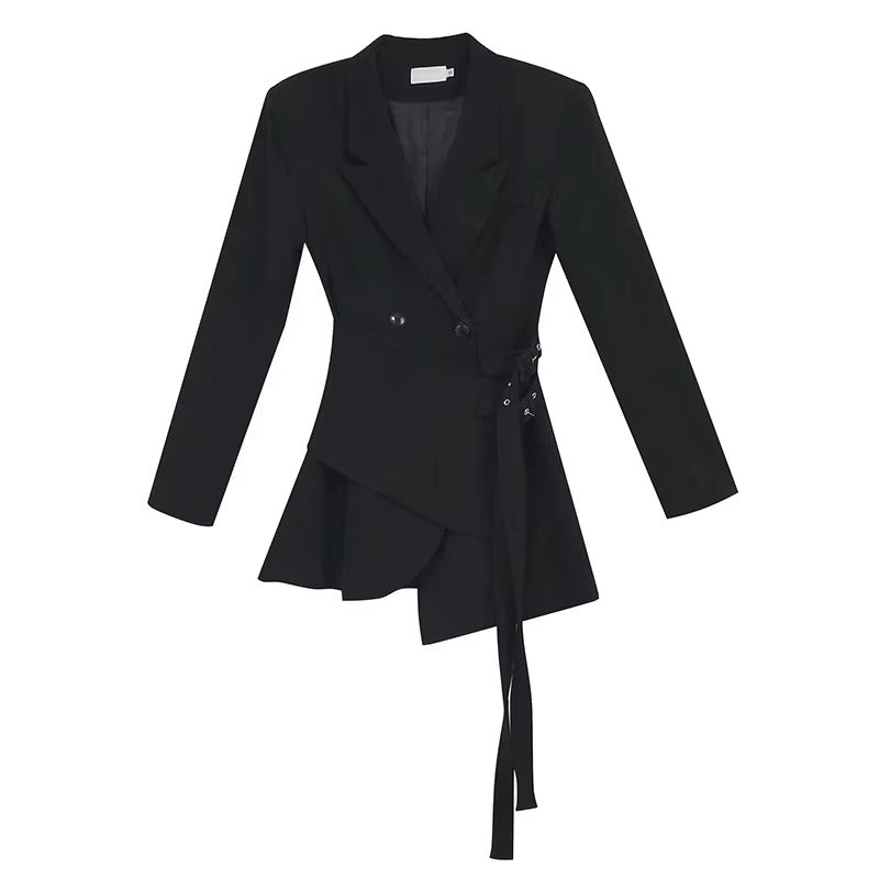 Wholesale 2022 spring-autumn women's suit coats – solid color, lace, European temperament, versatile