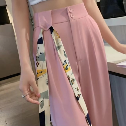 Wholesale spring pink suit pants – high-waisted, narrow/straight/wide leg, dropped, premium