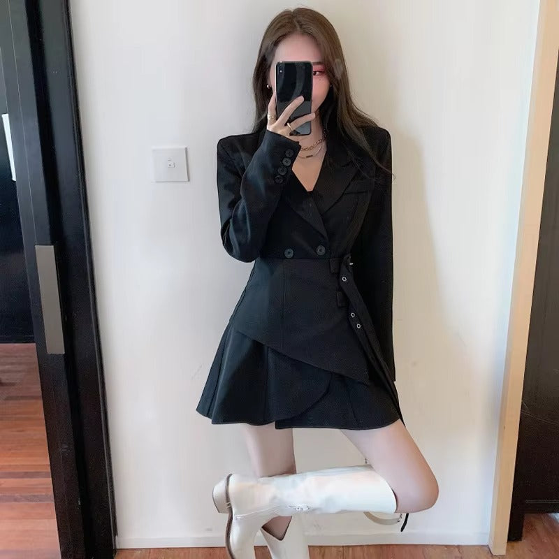 Wholesale 2022 spring-autumn women's suit coats – solid color, lace, European temperament, versatile